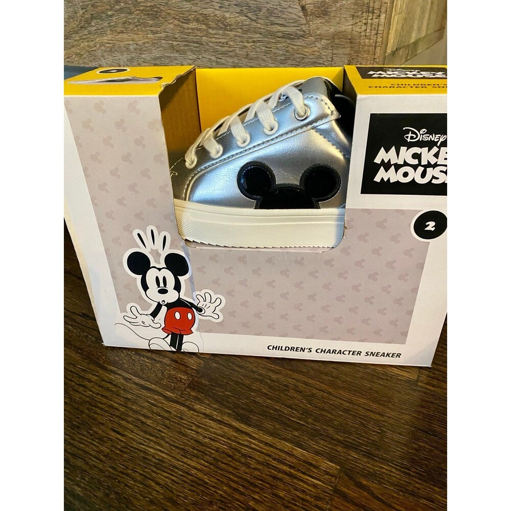 Disney Mickey Mouse Metallic Icon Sneaker - Multiple Sizes